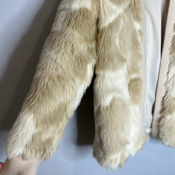 Leith Faux Fur Open Front Jacket xs/s - Picture 5 of 8